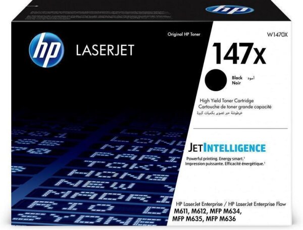 N-W1470X | HP LaserJet 147X Schwarz Original Tonerkartusche mit hoher Reichweite - 25200 Seiten - Schwarz - 1 Stück(e) | W1470X | Verbrauchsmaterial