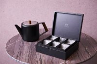 Bredemeijer Teebeutelbox mit 6 Fächern, schwarz        184006