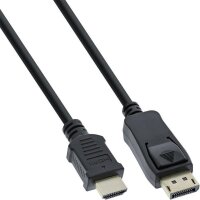X-17182 | InLine DisplayPort zu HDMI Konverter Kabel - schwarz - 2m | 17182 | Zubehör