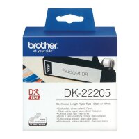 P-DK22205 | Brother Endlos-Etikett - Schwarz auf weiss -...