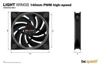 P-BL075 | Be Quiet! Light Wings | 140mm PWM high-speed -...