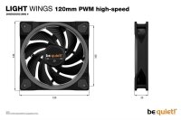 P-BL073 | Be Quiet! Light Wings | 120mm PWM high-speed -...