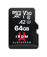 I-IR-M2AA-0640R12 | GoodRam Karta mSDXC GOODRAM 64GB IRDM UHS I U3 A2+ adapter | IR-M2AA-0640R12 | Verbrauchsmaterial