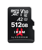 I-IR-M2AA-5120R12 | GoodRam IRDM microSDXC     512GB V30 UHS-I U3 + adapter | IR-M2AA-5120R12 | Verbrauchsmaterial
