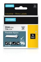 P-1734524 | Dymo IND Flexibles Nylonband - Schwarz auf weiss - Mehrfarben - Nylon - -10 - 80 °C - UL 969 - DYMO | 1734524 | Verbrauchsmaterial