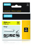 Y-1805431 | Dymo Rhino Coloured Vinyl - Vinyl - Schwarz auf Gelb | 1805431 | Verbrauchsmaterial