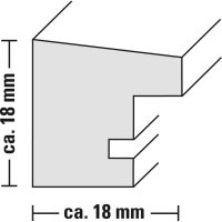 Hama Oslo graukiefer       20x30 Holz inkl. Passepartout   175943