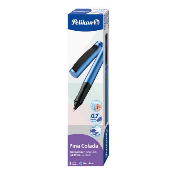 Pelikan Tintenroller Pina Colada blau+1 Tintenpatrone Faltschachtel