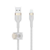 I-CAA010BT3MWH | Belkin Boost Charge USB-A to LTG Braided Silicon 3M White - Digital/Daten | CAA010BT3MWH | Zubehör