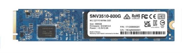 N-SNV3510-800G | Synology SNV3510 - 800 GB - M.2 - 3100 MB/s | SNV3510-800G | PC Komponenten