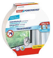 Tesa Powerbond - Montageband - Transparent - 5 m - Glas -...