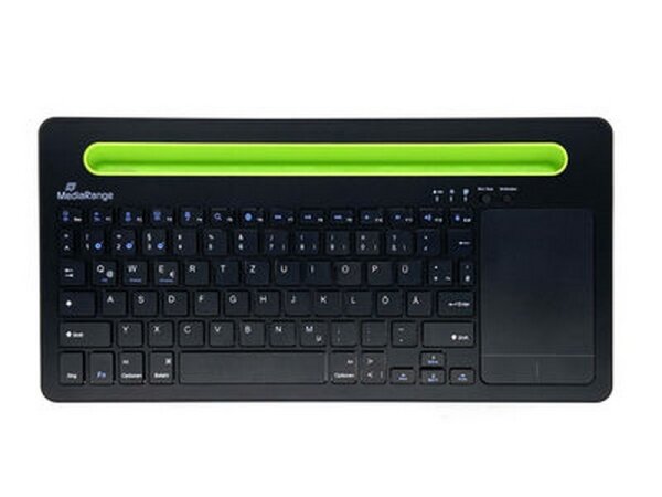 Y-MROS131 | MEDIARANGE Tastatur Wireless 78 Tasten Touchpad DE schwarz | MROS131 | PC Komponenten