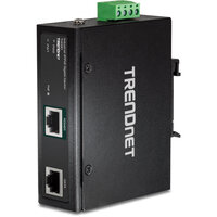 TRENDnet TI-IG90 - Gigabit Ethernet - 10,100,1000 Mbit/s - IEEE 802.3 - IEEE 802.3ab - IEEE 802.3af - IEEE 802.3at - IEEE 802.3bt - IEEE 802.3u - Voll - Halb - Schwarz - 100 m