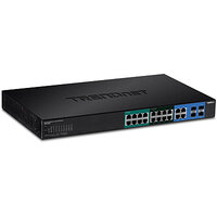 TRENDnet TPE-204US - Managed - Gigabit Ethernet (10/100/1000) - Power over Ethernet (PoE) - Rack-Einbau - 1U