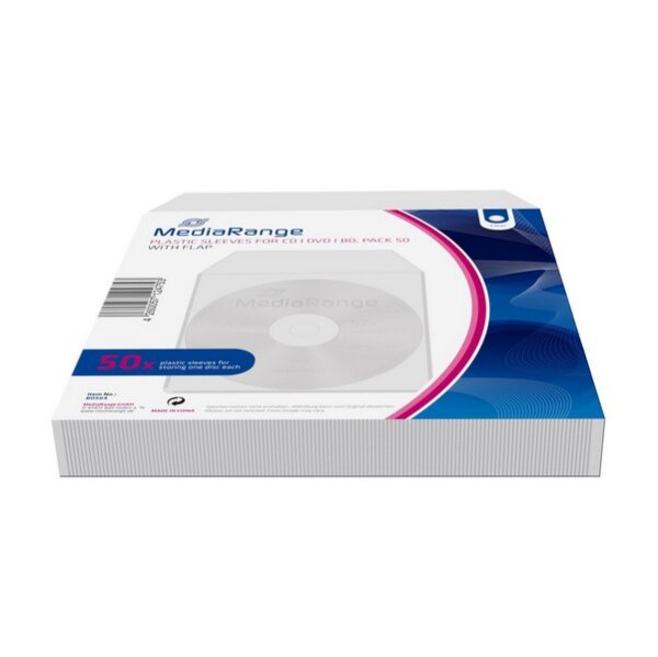 Y-BOX64 | MEDIARANGE BOX64 - Schutzhülle - 1 Disks - Grau - Kunststoff - 120 mm - 128 mm | BOX64 | Verbrauchsmaterial