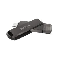 A-SDIX70N-128G-GN6NE | SanDisk iXpand - 128 GB - USB Type-C / Lightning - 3.2 Gen 1 (3.1 Gen 1) - Drehring - Passwortschutz - Schwarz | SDIX70N-128G-GN6NE | Verbrauchsmaterial