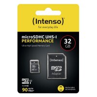 Intenso microSDHC           32GB Class 10 UHS-I U1 Performance
