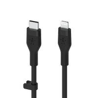 Belkin Flex Lightning/USB-C 15W 3m, mfi, 15W, schw....