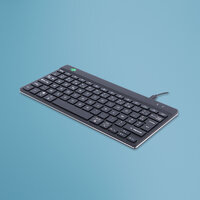 P-RGOCOFRWDBL | R-Go Compact Break Tastatur - AZERTY (FR) - schwarz - kabelgebunden - Mini - USB - AZERTY - Schwarz | RGOCOFRWDBL | PC Komponenten