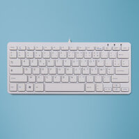 R-Go Compact Tastatur - AZERTY (FR) - wei&szlig; -...