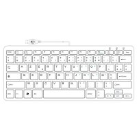 R-Go Compact Tastatur - AZERTY (FR) - wei&szlig; -...