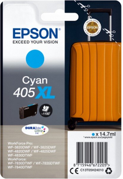 Y-C13T09J24010 | Epson Singlepack Cyan 408 DURABrite Ultra Ink - Standardertrag - Tinte auf Pigmentbasis - 14,7 ml - 1100 Seiten - 1 Stück(e) - Einzelpackung | C13T09J24010 | Verbrauchsmaterial