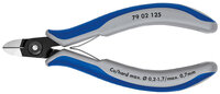 I-79 02 125 | KNIPEX 79 02 125 - Seitenschneider - Chrom-Vanadium-Stahl - Kunststoff - Grau/Blau - 12,5 cm - 59 g | 79 02 125 | Werkzeug