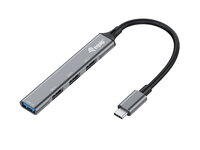 Equip USB-Hub 4-Port 3.0 ->3x2.0+TypC A o.Netzteil...