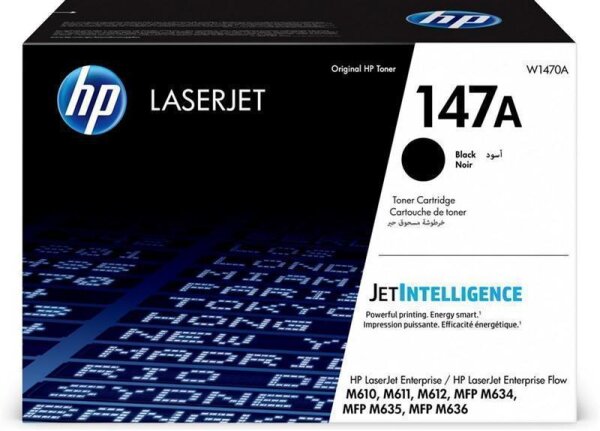A-W1470A | HP LaserJet 147A Schwarz Original Tonerkartusche - 10500 Seiten - Schwarz - 1 Stück(e) | W1470A | Verbrauchsmaterial