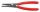 KNIPEX 49 11 A0 - Sicherungsringzange - Chrom-Vanadium-Stahl - Kunststoff - Rot - 14 cm - 101 g