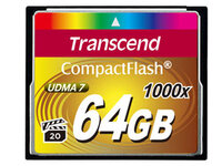 I-TS64GCF1000 | Transcend CompactFlash Card 1000x 64GB - 64 GB - Kompaktflash - MLC - 160 MB/s - 120 MB/s - Schwarz | TS64GCF1000 | Verbrauchsmaterial