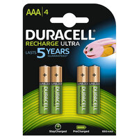 Duracell StayCharged AAA (4pcs) - Wiederaufladbarer Akku - Nickel-Metallhydrid (NiMH) - 4 Stück(e) - 800 mAh - 44,5 mm - 12,8 g
