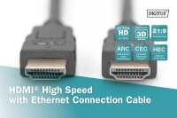 AAK-330107-050-SN | DIGITUS HDMI High Speed mit Ethernet Anschlusskabel | AK-330107-050-S | Zubehör | GRATISVERSAND :-) Versandkostenfrei bestellen in Österreich