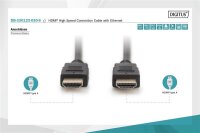 ADB-330123-030-SN | DIGITUS HDMI High Speed mit Ethernet Anschlusskabel | DB-330123-030-S | Zubehör | GRATISVERSAND :-) Versandkostenfrei bestellen in Österreich