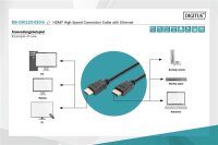 ADB-330123-020-SN | DIGITUS HDMI Premium High Speed mit Ethernet Anschlusskabel | DB-330123-020-S | Zubehör | GRATISVERSAND :-) Versandkostenfrei bestellen in Österreich