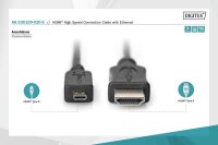 AAK-330109-020-SN | DIGITUS HDMI High Speed mit Ethernet Anschlusskabel | AK-330109-020-S | Zubehör | GRATISVERSAND :-) Versandkostenfrei bestellen in Österreich