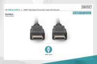 AAK-330114-030-SN | DIGITUS HDMI High Speed mit Ethernet Anschlusskabel | AK-330114-030-S | Zubehör | GRATISVERSAND :-) Versandkostenfrei bestellen in Österreich
