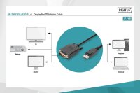 AAK-340301-030-SN | DIGITUS DisplayPort Adapterkabel | AK-340301-030-S | Zubehör | GRATISVERSAND :-) Versandkostenfrei bestellen in Österreich