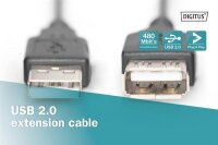 AAK-300200-030-SN | DIGITUS USB Verlängerungskabel | Herst. Nr. AK-300200-030-S | Kabel / Adapter | EAN: 4016032283119 |Gratisversand | Versandkostenfrei in Österrreich