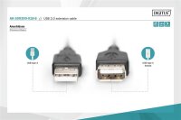 AAK-300200-018-SN | DIGITUS USB 2.0 Verlängerungskabel | AK-300200-018-S | Zubehör | GRATISVERSAND :-) Versandkostenfrei bestellen in Österreich