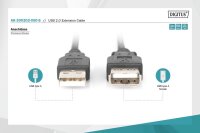 AAK-300202-050-SN | DIGITUS USB 2.0 Verlängerungskabel | AK-300202-050-S | Zubehör | GRATISVERSAND :-) Versandkostenfrei bestellen in Österreich