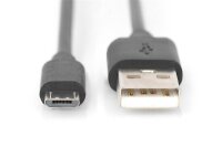 AAK-300127-018-SN | DIGITUS Micro USB 2.0 Anschlusskabel | AK-300127-018-S | Zubehör | GRATISVERSAND :-) Versandkostenfrei bestellen in Österreich