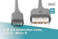 AAK-300110-030-SN | DIGITUS USB 2.0 Anschlusskabel | Herst. Nr. AK-300110-030-S | Kabel / Adapter | EAN: 4016032282976 |Gratisversand | Versandkostenfrei in Österrreich