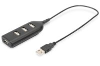 AAB-50001-1N | DIGITUS USB 2.0 Hub, 4-Port | AB-50001-1 | Zubehör