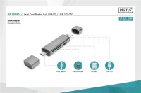 ADA-70886N | DIGITUS Dual Card Reader Hub USB-C / USB 3.0, OTG | DA-70886 | PC Komponenten | GRATISVERSAND :-) Versandkostenfrei bestellen in Österreich