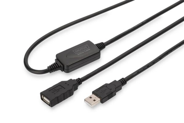 ADA-73100-1N | DIGITUS Aktives USB 2.0  Verlängerungskabel, 10m | DA-73100-1 | Zubehör