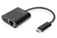 ADN-3027N | DIGITUS USB Type-C Gigabit Ethernet Adapter mit Power Delivery Unterstützung | DN-3027 | Zubehör