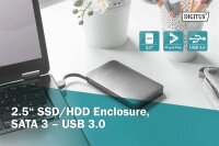ADA-71114N | DIGITUS 2,5" SDD/HDD-Gehäuse, SATA 3 - USB 3.0 | Herst. Nr. DA-71114 | Gehäuse | EAN: 4016032423928 |Gratisversand | Versandkostenfrei in Österrreich