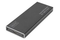 ADA-71115N | DIGITUS DA-71115 - USB Type-C 3.1 External SSD-Gehäuse M.2 (NGFF) B-Key, Alu-Gehäuse, schwarz, Chipsatz: JMS580 | DA-71115 | PC Komponenten