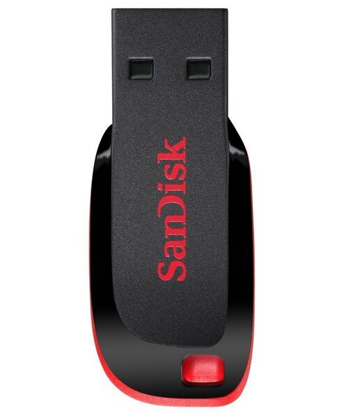 Y-SDCZ50-064G-B35 | SanDisk Cruzer Blade - 64 GB - USB Typ-A - 2.0 - Ohne Deckel - 2,5 g - Schwarz - Rot | SDCZ50-064G-B35 | Verbrauchsmaterial
